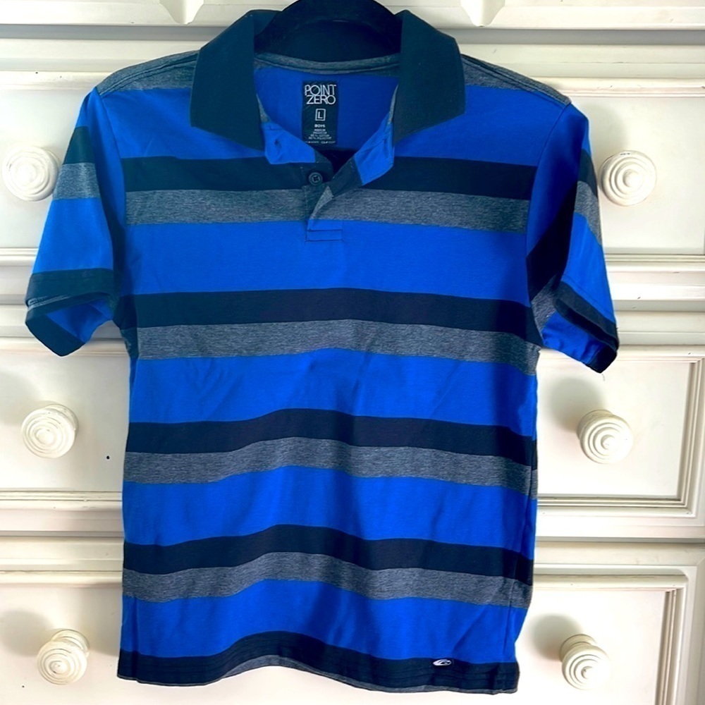 NWT boys Point Zero striped shirt
